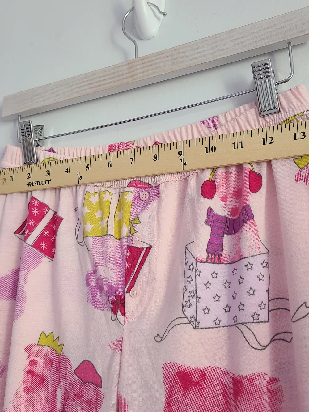 GAP Pink Bear Headphone Pocket Pajama Set Size 14 Girls